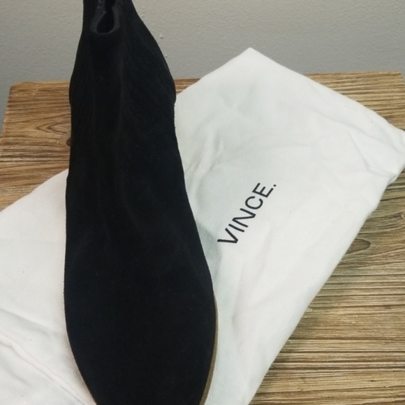 Vince Haider Suede Ankle Boots - Black 7.5 - Picture 2 of 7